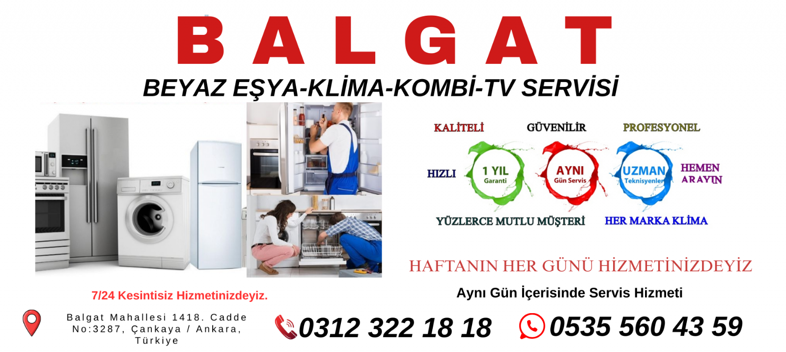 BALGAT Beyaz Eşya Servisi